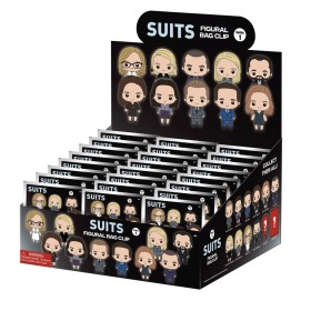 SUIT SERIES - Series 1 - 3D Foam Bag Clip (Display 24 Pcs)