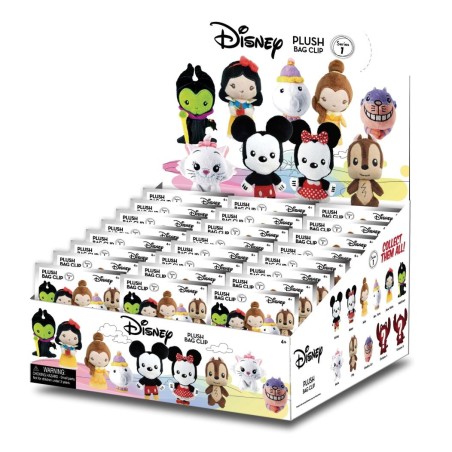 DISNEY - Plush Bag Clip (Display 24 Pcs)