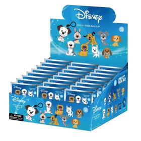 DISNEY DOGS - Series 1 - 3D Foam Bag Clip (Display 24 Pcs)