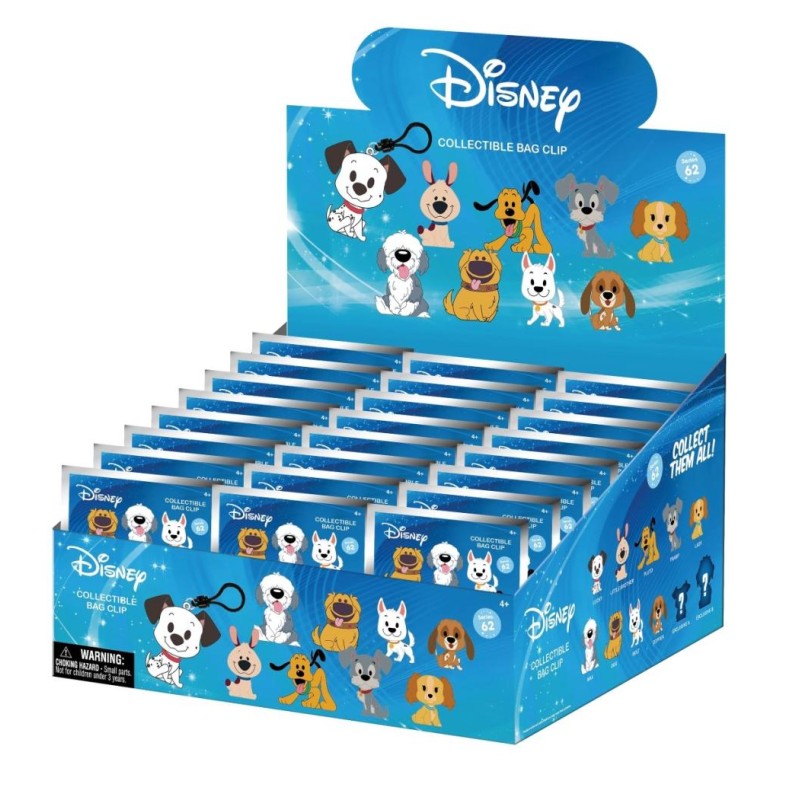 DISNEY DOGS - Series 1 - 3D Foam Bag Clip (Display 24 Pcs) DISNEY DOGS - Series 1 - 3D Foam Bag Clip (Display 24 Pcs)