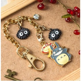 MON VOISIN TOTORO - Totoro gris & champignon - Chainette charms