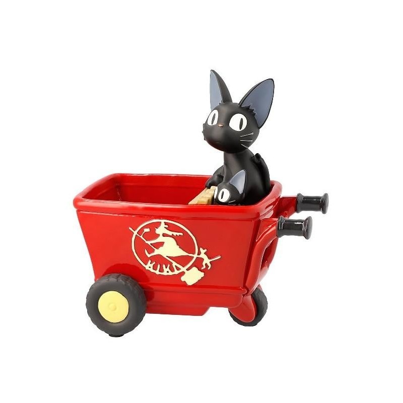 KIKI LA PETITE SORCIERE - Jiji chariot rouge - Diorama Planter 11.5cm KIKI LA PETITE SORCIERE - Jiji chariot rouge - Diorama Planter 11.5cm