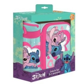 STITCH & ANGEL - Set Boite à Tartines + Bouteille en Aluminium 500ml