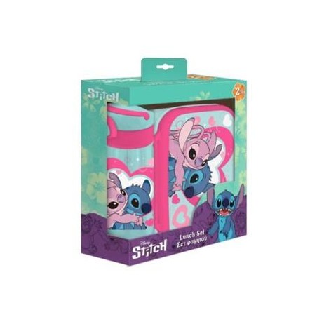 STITCH & ANGEL - Set Boite à Tartines + Bouteille en Aluminium 500ml