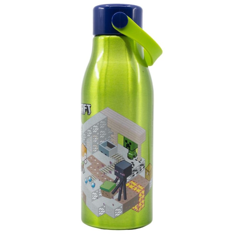 MINECRAFT - Bouteille en Alluminium avec Anse 760ml MINECRAFT - Bouteille en Alluminium avec Anse 760ml
