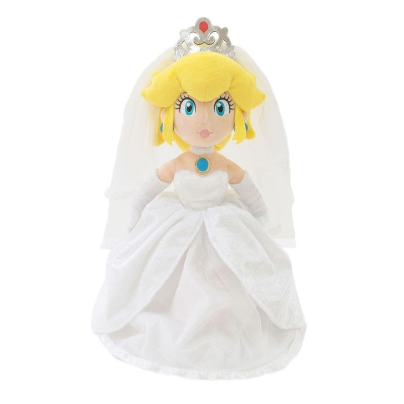 MARIO ODYSSEY - Peach "Tenue de Mariage avec boite" - Peluche 40cm MARIO ODYSSEY - Peach "Tenue de Mariage avec boite" - Peluche 40cm