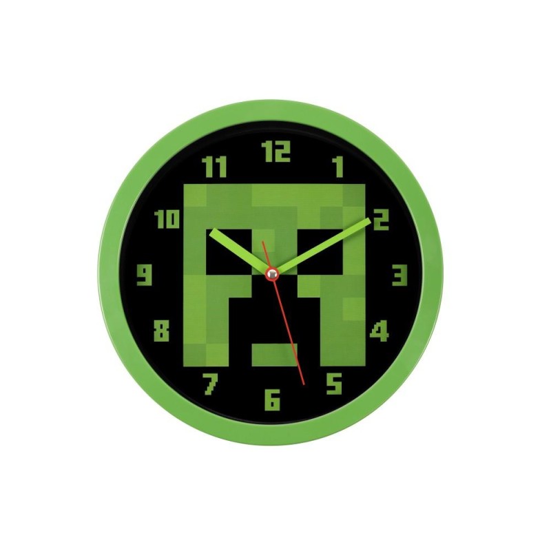 MINECRAFT - Creeper - Horloge Murale 25cm MINECRAFT - Creeper - Horloge Murale 25cm