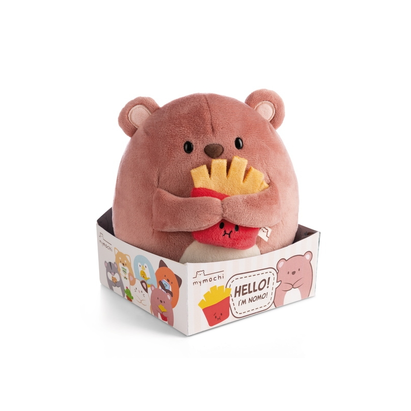 BIG FRIENDS - Ours Nomo avec frites - Peluche 27cm BIG FRIENDS - Ours Nomo avec frites - Peluche 27cm