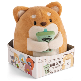 SUPER MOCHIE - Chien Hiro avec bubble tea - Peluche 16cm