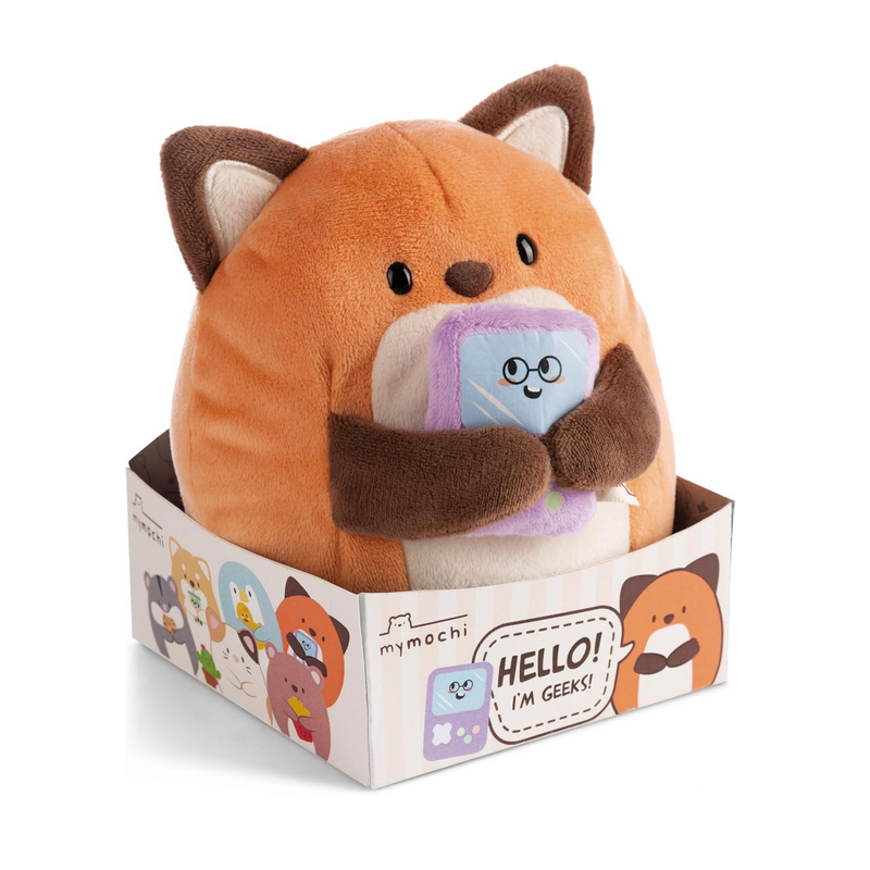 SUPER MOCHIE - Renard Geeks avec jeux video - Peluche 16cm SUPER MOCHIE - Renard Geeks avec jeux video - Peluche 16cm