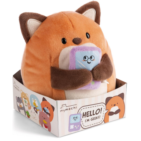 SUPER MOCHIE - Renard Geeks avec jeux video - Peluche 16cm