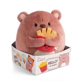 SUPER MOCHIE - Ours Nomo avec frites - Peluche 16cm