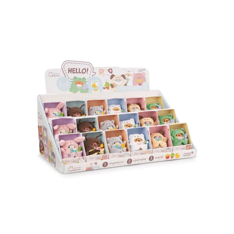 MYMOCHI - Display Figurines 6 Personnages 8cm - 18pc MYMOCHI - Display Figurines 6 Personnages 8cm - 18pc