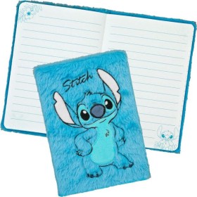 STITCH - Bleu - Notebook A5 Fourrure