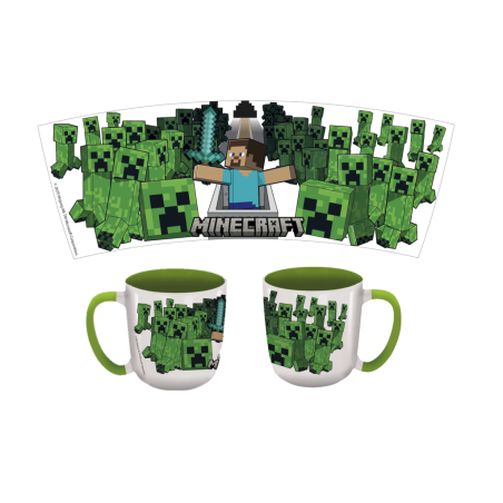 MINECRAFT - Survival Mode - Mug Elite Intérieur Coloré - 384ml