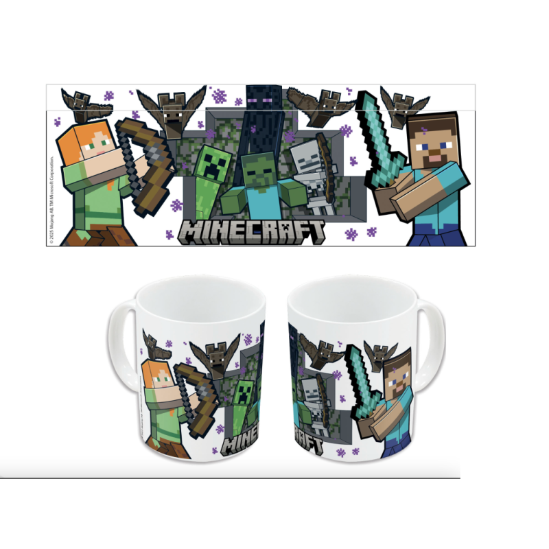 MINECRAFT - Survival Mode - Mug céramique 325ml MINECRAFT - Survival Mode - Mug céramique 325ml