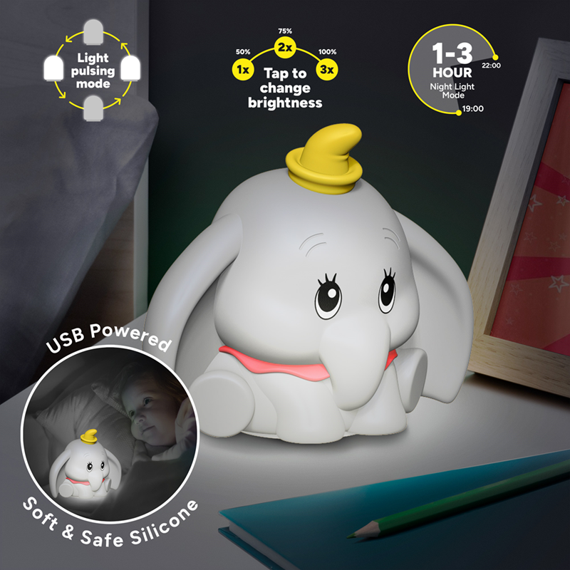 DUMBO - Lampe en Silicone Rechargeable 15cm DUMBO - Lampe en Silicone Rechargeable 15cm