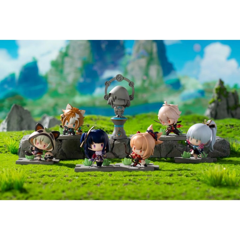 GENSHIN IMPACT - Gallant statues of battlefield - Set 6 Figurine 10cm GENSHIN IMPACT - Gallant statues of battlefield - Set 6 Figurine 10cm
