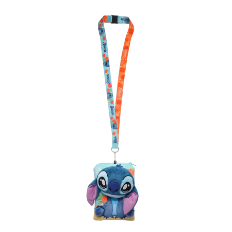 DISNEY - Stitch Sitting "Deluxe" - Lanyard avec pochette porte-cartes