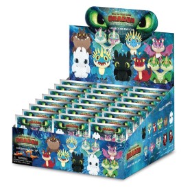 DRAGONS - Series 1 - 3D Foam Bag Clip (Display 24 Pcs)