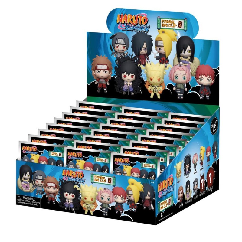 NARUTO - Series 6 - 3D Foam Bag Clip (Display 24 Pcs) NARUTO - Series 6 - 3D Foam Bag Clip (Display 24 Pcs)