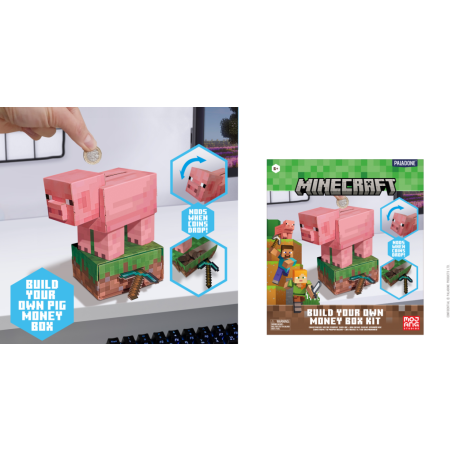 MINECRAFT - Cochon - Tirelire Kit