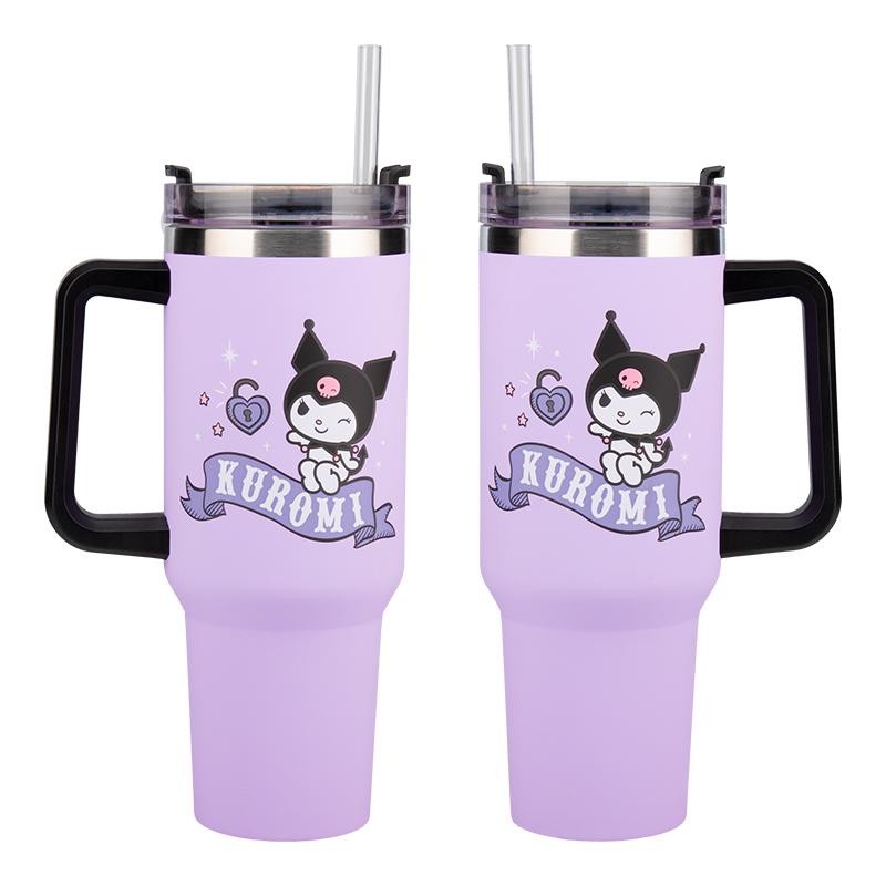 KUROMI - Mug de Voyage XL 1200ml avec paille KUROMI - Mug de Voyage XL 1200ml avec paille