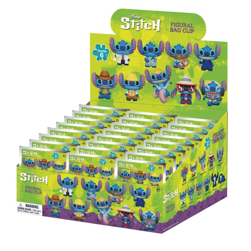 STITCH - Series 6 - 3D Foam Bag Clip (Display 24 Pcs) STITCH - Series 6 - 3D Foam Bag Clip (Display 24 Pcs)