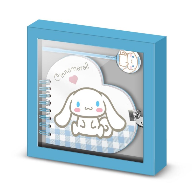 HELLO KITTY - Cinnamoroll - Gift Box - Journal Secret + Stylo Bille HELLO KITTY - Cinnamoroll - Gift Box - Journal Secret + Stylo Bille