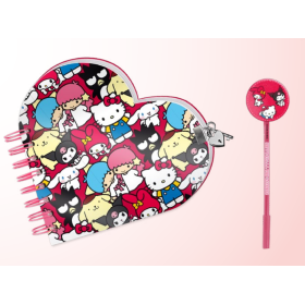 HELLO KITTY & Friends - Gift Box - Journal Secret + Stylo Bille