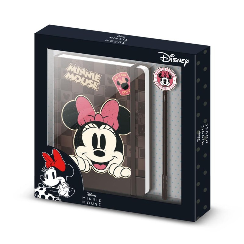 MINNIE - Journey - Gift Box - Notebook A5 + Stylo MINNIE - Journey - Gift Box - Notebook A5 + Stylo