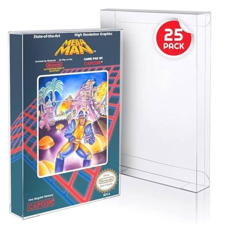 EVORETRO - NES Game box PET Protectors 25 piece