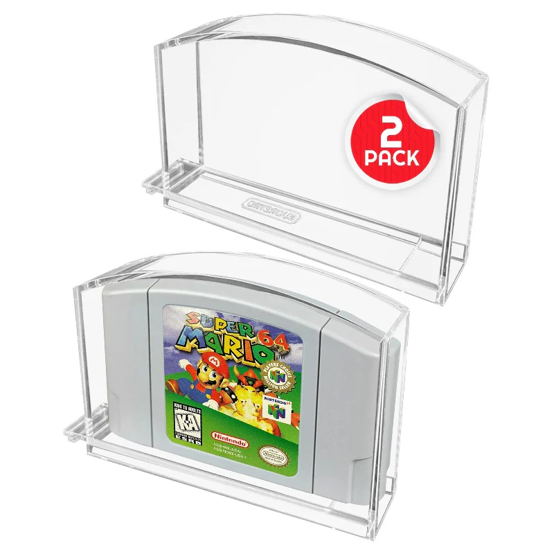 EVORETRO - PREMIUM Acrylic Case for N64 Cartridge pack of 2 EVORETRO - PREMIUM Acrylic Case for N64 Cartridge pack of 2