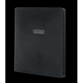 EVORETRO - Regular card binder with zipper 3x3 - Black