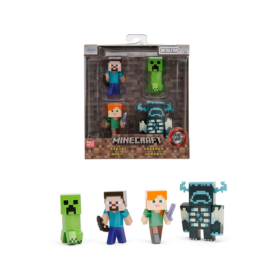 MINECRAFT - Pack de 4 Figurines 6,5cm