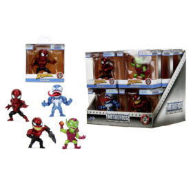 SPIDER-MAN - Display de Figurines 6,5cm - 4 Modèles - 12pc - Wave 3