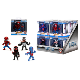 SPIDER-MAN - Display de Figurines 6cm - 4 Modèles - 12pc - Wave 2