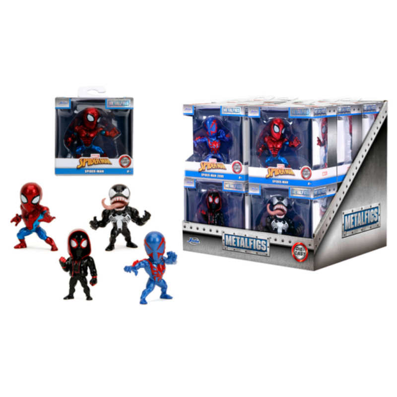 SPIDER-MAN - Display de Figurines 6cm - 4 Modèles - 12pc - Wave 2 SPIDER-MAN - Display de Figurines 6cm - 4 Modèles - 12pc - Wave 2