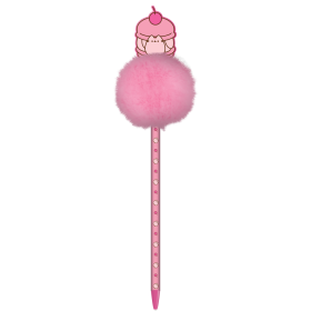 PUSHEEN - Macaron - Stylo-bille Pom Pom
