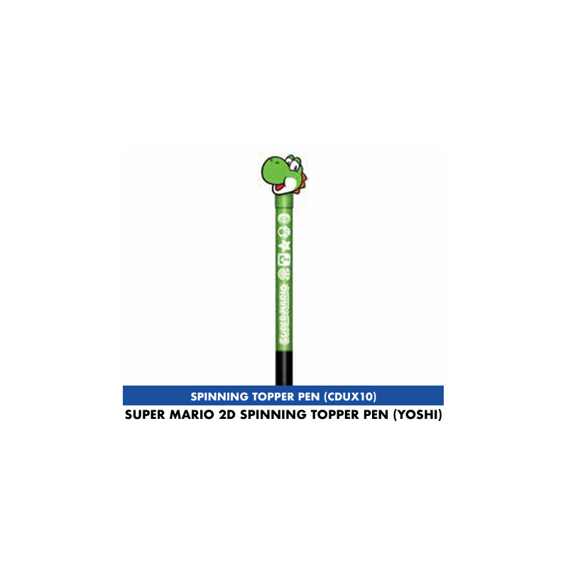 SUPER MARIO - Yoshi - 2D Spinning Topper Pen SUPER MARIO - Yoshi - 2D Spinning Topper Pen