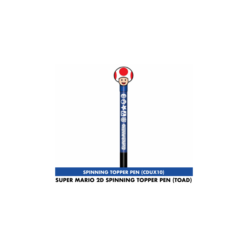 SUPER MARIO - Toad - 2D Spinning Topper Pen SUPER MARIO - Toad - 2D Spinning Topper Pen