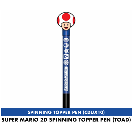 SUPER MARIO - Toad - 2D Spinning Topper Pen