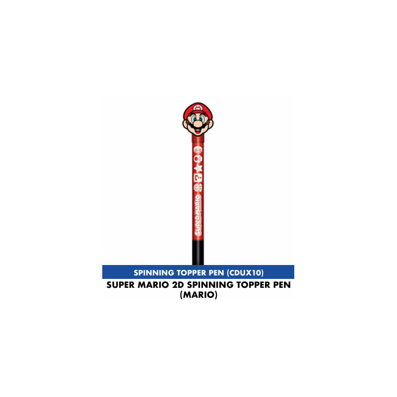 SUPER MARIO - Mario - 2D Spinning Topper Pen SUPER MARIO - Mario - 2D Spinning Topper Pen