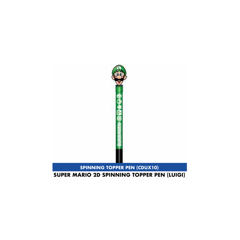 SUPER MARIO - Luigi - 2D Spinning Topper Pen SUPER MARIO - Luigi - 2D Spinning Topper Pen