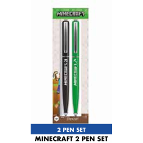 MINECRAFT - Set de 2 Bics
