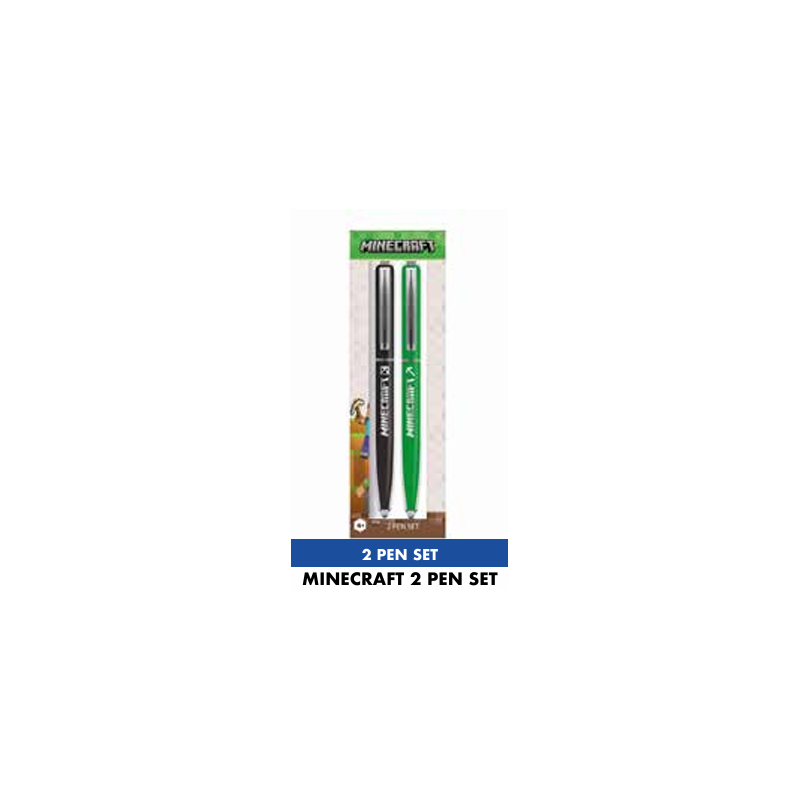 MINECRAFT - Set de 2 Bics