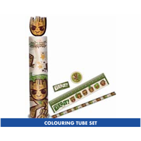 MARVEL - Groot - Stationery Colouring Tube Set