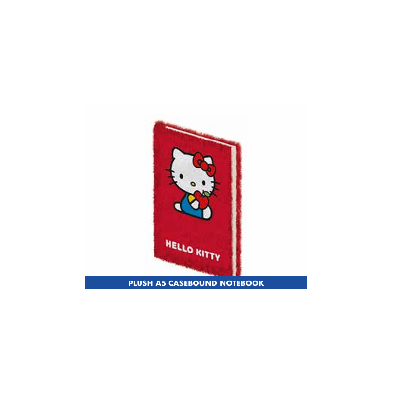 HELLO KITTY - Carnet de notes A5 en peluche HELLO KITTY - Carnet de notes A5 en peluche