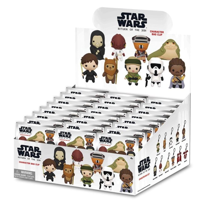 STAR WARS - Le Retour du Jedi - 3D Foam Bag Clip (Display 24 Pcs) STAR WARS - Le Retour du Jedi - 3D Foam Bag Clip (Display 24 Pcs)