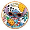 STITCH - Horloge Murale 50cm - Blanc